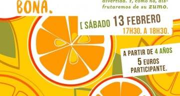 Taller para hacer zumo de naranjas en Ubik Café
