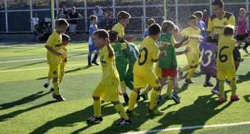 El Villarreal celebra a lo grande el campeonato B1 Prebenjamín de Castellón