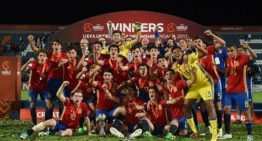 La España Sub-17 de los cinco valencianos, campeona de Europa ante Inglaterra (2-2)