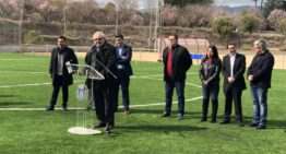 Vicente Muñóz (FFCV) estuvo en la inauguración del nuevo campo del fútbol-8 en ‘La Purísima’ de Ontinyent