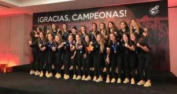 La Selección Española Sub-20 Femenina recibió un homenaje tras proclamarse subcampeona del Mundo