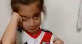 VIDEO: La niña de River que lloraba desconsolada porque le dijeron que la equipación de fútbol es ‘para nenes’