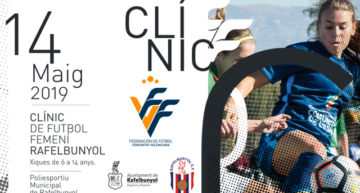 Nuevo Clinic FFCV gratuito de fútfem el 14 de mayo en Rafelbunyol