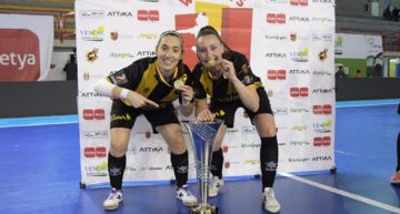Las valencianas Sara Navalón y Claudia Terrés, campeonas de la ‘Champions’ femenina de futsal