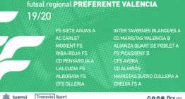 Confirmados los grupos oficiales 2019-2020 del futsal FFCV en Preferente, Primera y Segunda Regional