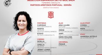 Convocatoria de la selección femenina de fútbol sala para los amistosos ante Portugal