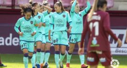 El Levante Femenino estrena temporada con remontada y victoria en Las Gaunas (1-2)