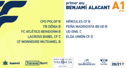 Ya disponibles los 21 grupos de competición Benjamín de Alicante 20-21