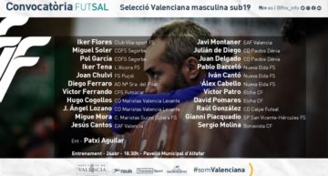 La Selecció Valenciana masculina sub19 de futsal regresa al trabajo tras meses de ‘parón’