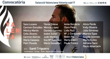 Convocatoria de la Selecció Valenciana Valenta Sub-17 de fútbol el jueves 13 en Picassent