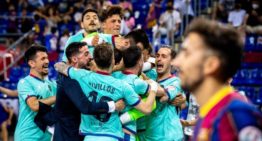 El Levante Futsal, a un partido de conquistar la Liga tras tumbar al Barça en los penaltis (2-2)