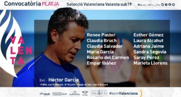 Hector García convoca a estas futbolistas con la  Selecció Valenciana Valenta de fútbol playa sub19 para el Campeonato de España