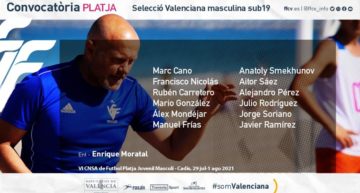 Estos son los 12 convocados por Enrique Moratal para el CNSA de fútbol playa masculino juvenil en Cádiz