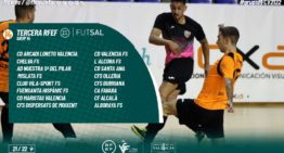 Configuración definitiva de los grupos 14 y 15 de la Tercera RFEF de futsal