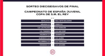 Cinco equipos de la Comunitat Valenciana disputarán los dieciseisavos de la Copa del Rey Juvenil