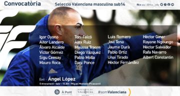 Las selecciones valencianas sub14 y sub16 anuncian sus convocatorias