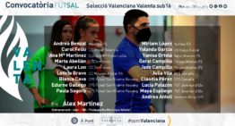 La Selección Valenta sub16 de fútbol sala anuncia su convocatoria