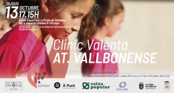 La FFCV abre las inscripciones para el Clínic de fútbol Valenta en la Pobla de Vallbona