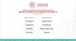 Andalucía, Asturias y Euskadi se verán las caras con la Selección Valenciana sub-14 en la Fase Oro del Campeonato de España