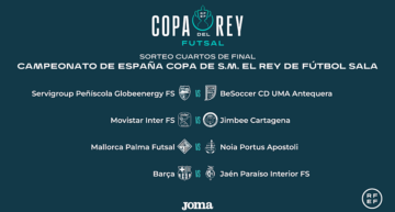 Servigroup Peñíscola se verá las caras con UMA Antequera en Cuartos de Copa del Rey de fútbol sala