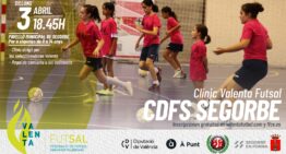 Inscripciones abiertas para el clínic Valenta de fútbol sala del 3 de abril en Segorbe